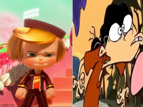 Angry Rancis Fluggerbutter and Edd (Double D) | image tagged in angry,funny,cartoon,cartoon network,ed edd n eddy,wreck it ralph | made w/ Imgflip meme maker
