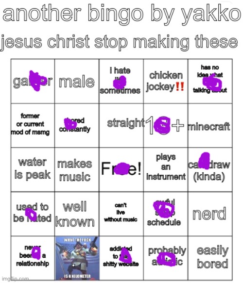 Title | image tagged in yakko bingo v7 | made w/ Imgflip meme maker
