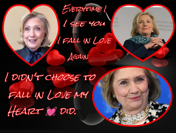 Hillary Heart Throb Blank Meme Template