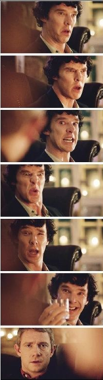 Sherlock Holmes Explains to Watson Blank Meme Template