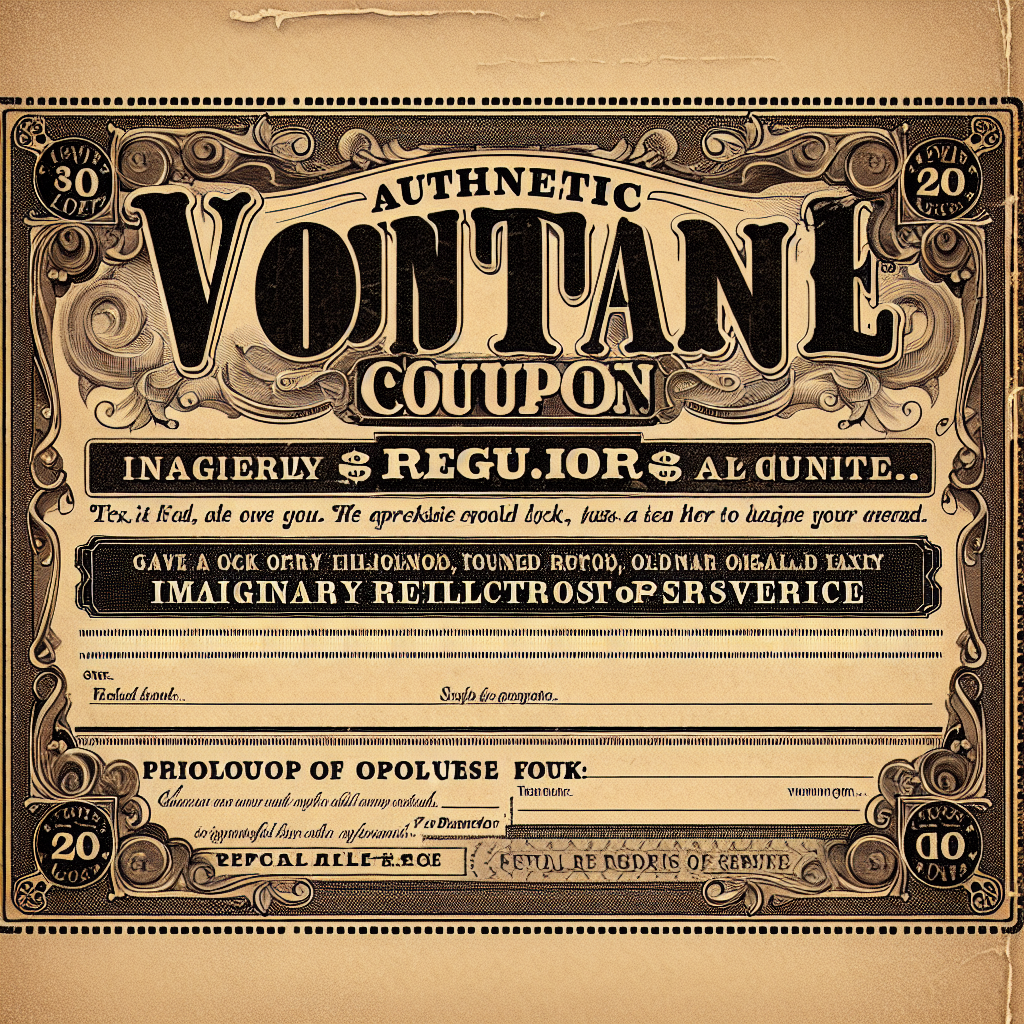 Vintage coupon Blank Meme Template