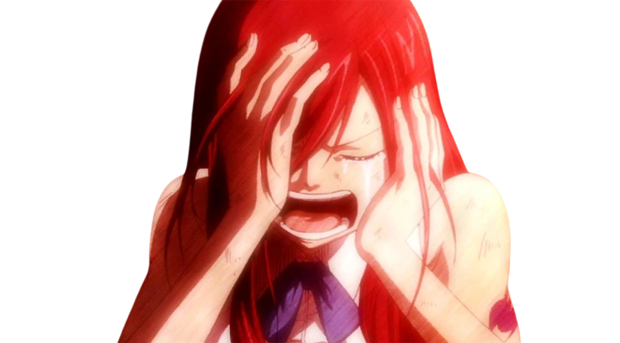 erza in pain Blank Meme Template