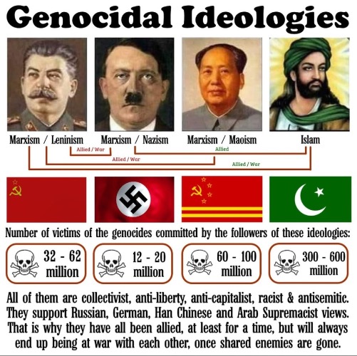 Totalitarian Variety | image tagged in totalitarianism,genocide,globalism illuminati progressive liberal,communist socialist,islam marxism fascism | made w/ Imgflip meme maker