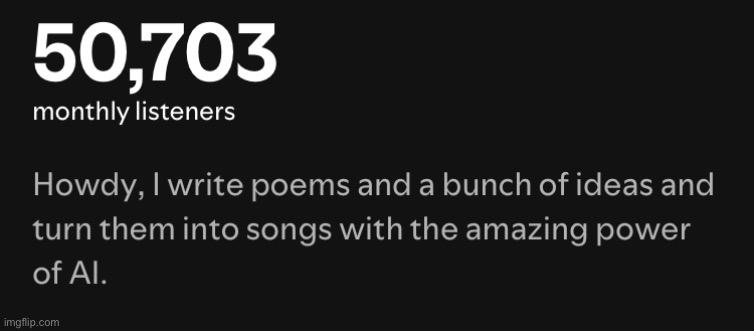 Oh this artist is cool let me check out their bio | made w/ Imgflip meme maker