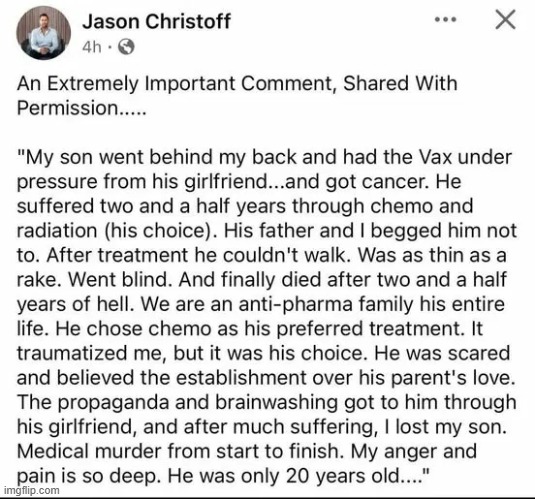 So sad! | image tagged in covid vaccine,cancer,side effects,death battle,misery,big pharma | made w/ Imgflip meme maker