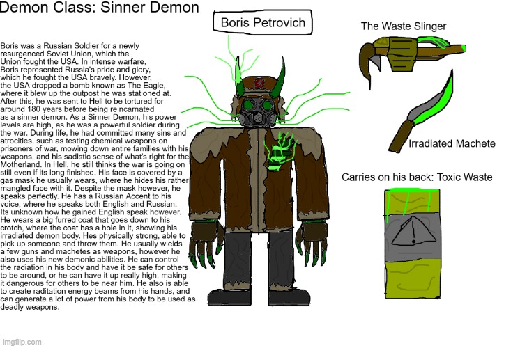 Boris Petrovich, The Toxic Demon | made w/ Imgflip meme maker