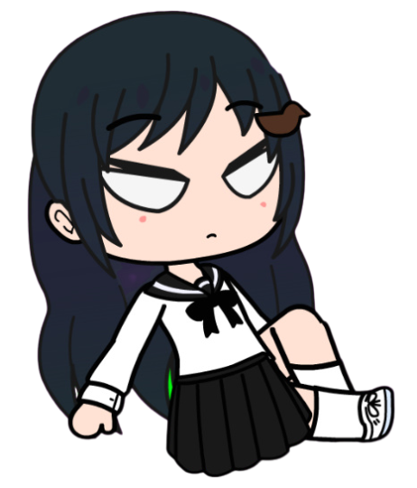 Shijima Tsukishima Sitting, Angry Blank Meme Template