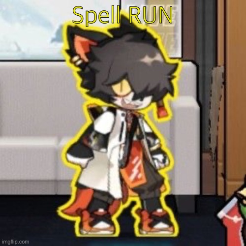 Ever wonder what happened if you mix poison and milk because o- | Spell RUN | image tagged in ever wonder what happened if you mix poison and milk because o- | made w/ Imgflip meme maker