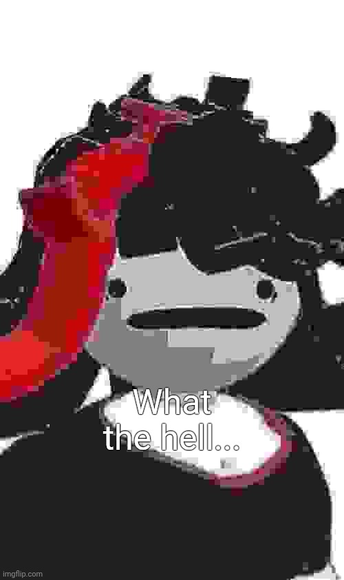 Claire | What the hell... | image tagged in claire | made w/ Imgflip meme maker