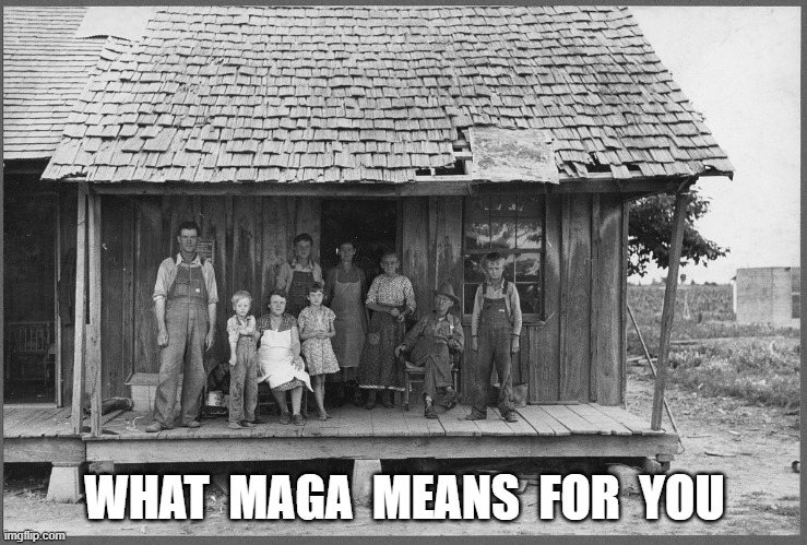 Lowering the Interest Rate | WHAT  MAGA  MEANS  FOR  YOU | image tagged in the future | made w/ Imgflip meme maker