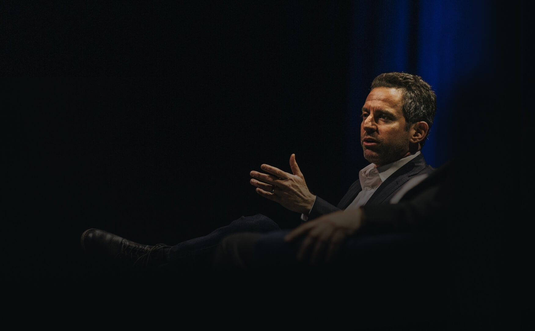 sam harris speech bubble Blank Meme Template