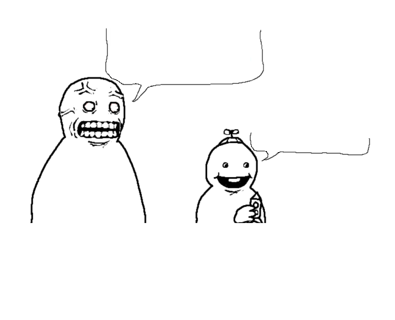 i hate you and hope you die clear Blank Meme Template