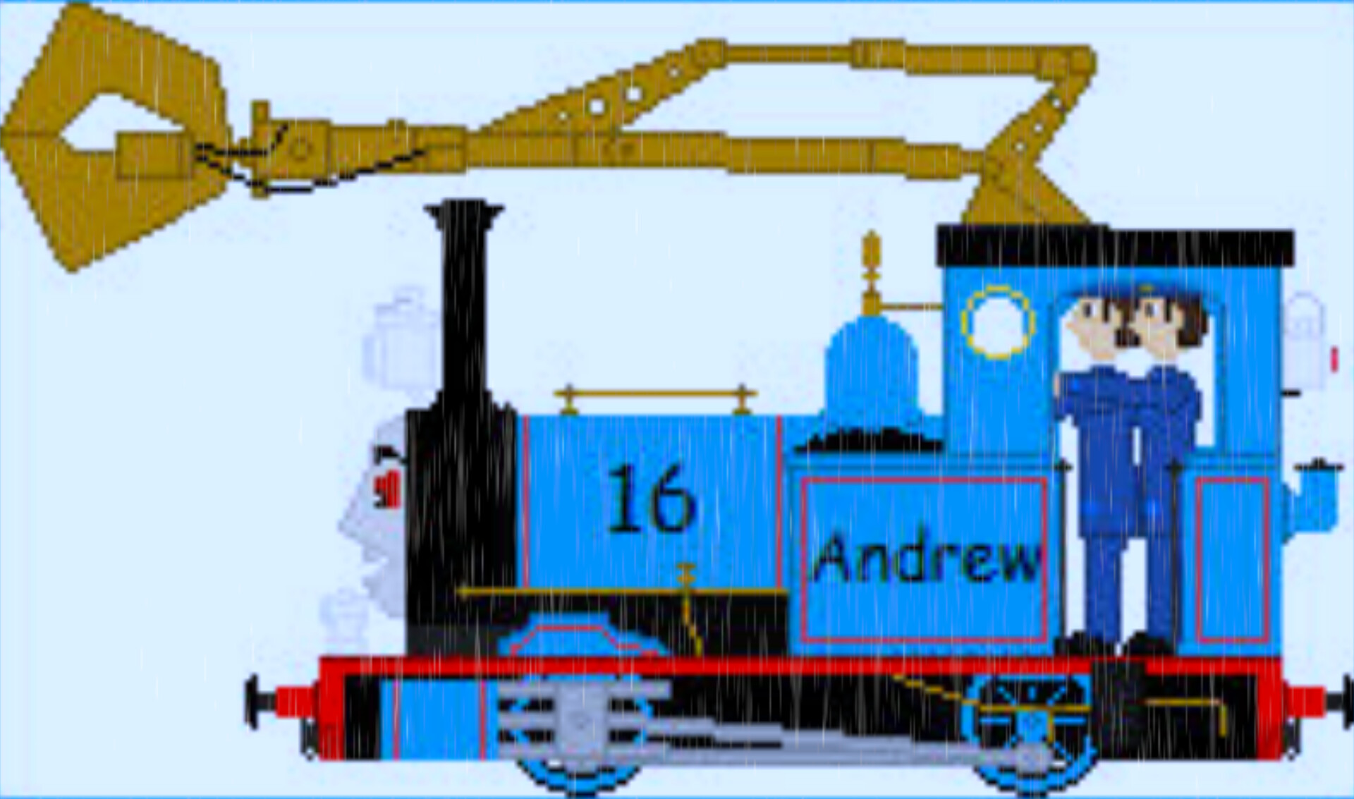 Andrew and the Flood v2 Blank Meme Template