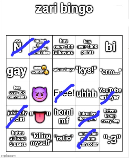I’m glad this mf left | image tagged in zari's bingo,msmg | made w/ Imgflip meme maker