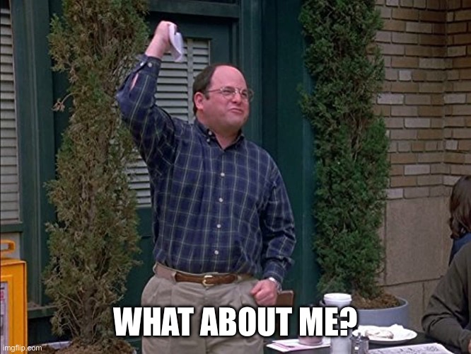 Summer of George | WHAT ABOUT ME? | image tagged in summer of george | made w/ Imgflip meme maker