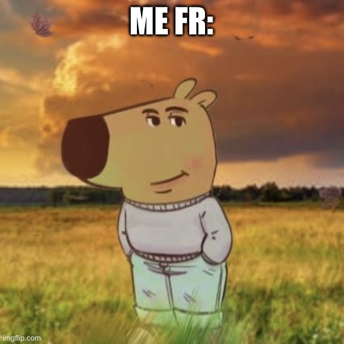 Chill guy | ME FR: | image tagged in chill guy | made w/ Imgflip meme maker
