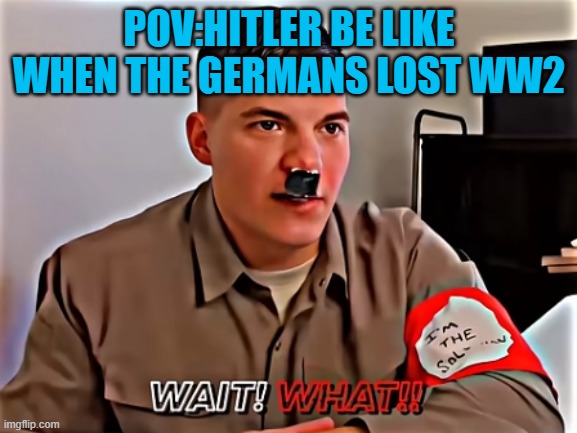 memes be like | POV:HITLER BE LIKE WHEN THE GERMANS LOST WW2 | image tagged in funny memes | made w/ Imgflip meme maker