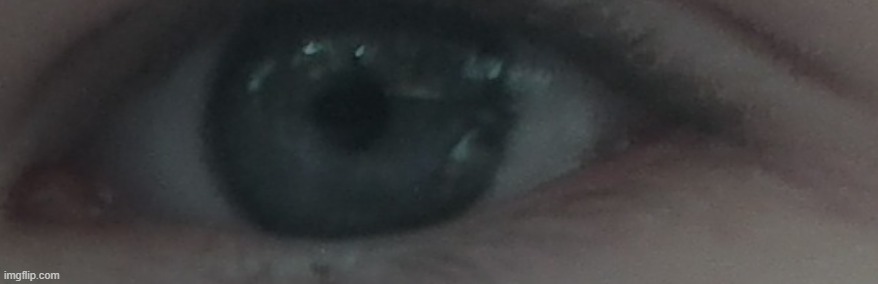 eye reveal | image tagged in hi | made w/ Imgflip meme maker