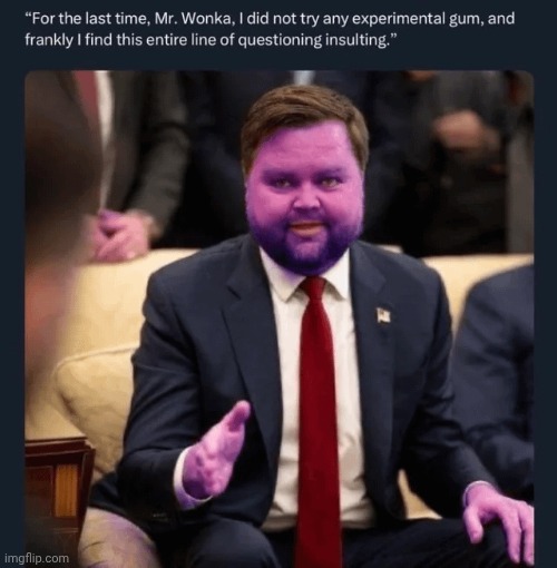 Vance caught with his hand in the gum jar ! | made w/ Imgflip meme maker