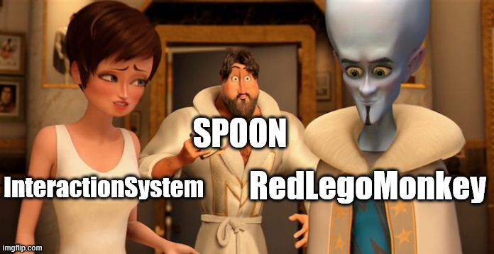 Metro Man Panic | SPOON RedLegoMonkey InteractionSystem | image tagged in metro man panic | made w/ Imgflip meme maker