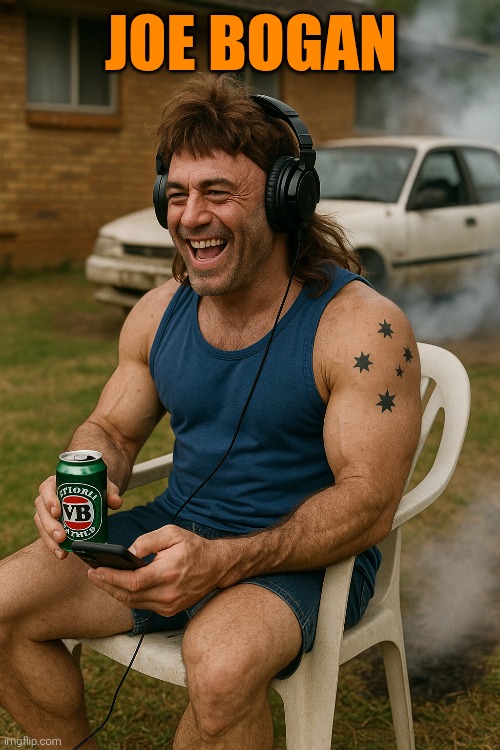 That's craaazy, mate! Ever tried DMT while chucking a sickie? | JOE BOGAN | image tagged in joe rogan,bogan,sweet as mate,bodcast,straya,mate | made w/ Imgflip meme maker