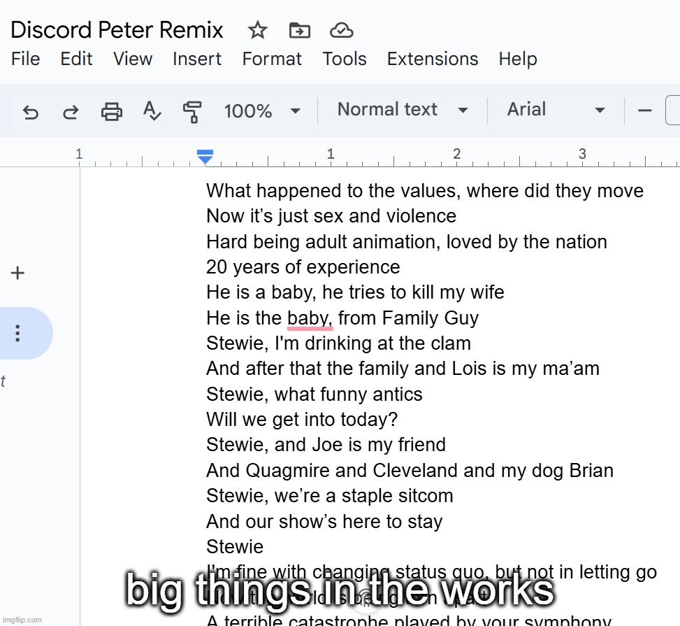 one of the best living tombstone songs | big things in the works | made w/ Imgflip meme maker