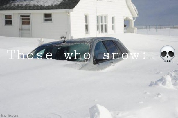 Snow storm Large | Those who snow: 💀 | image tagged in snow storm large | made w/ Imgflip meme maker