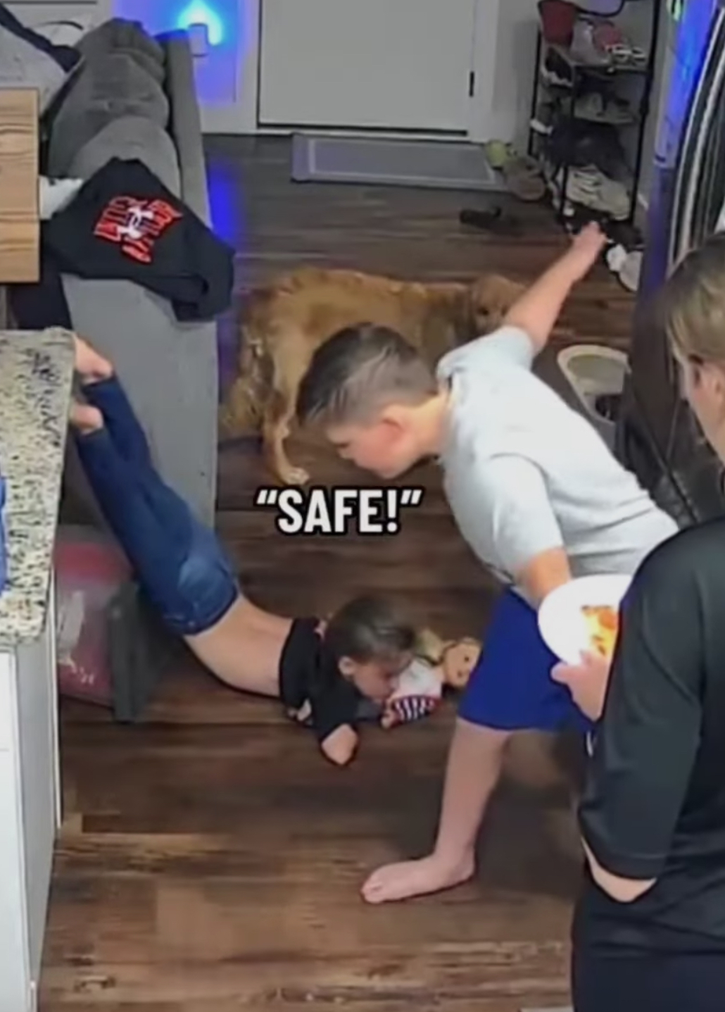 Safe! Blank Meme Template