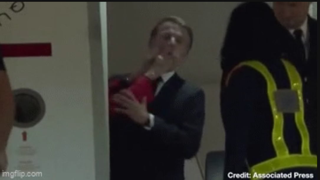 Macron slap Blank Meme Template
