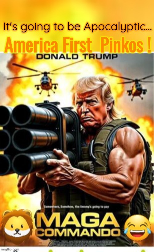 Orange Fury Trump Maga Commando poster | image tagged in trump,maga,action,movie poster | made w/ Imgflip meme maker