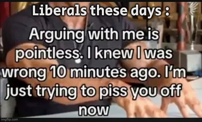 Liberals these days : | made w/ Imgflip meme maker