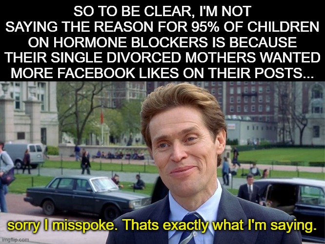 You know, I'm something of a scientist myself | SO TO BE CLEAR, I'M NOT SAYING THE REASON FOR 95% OF CHILDREN ON HORMONE BLOCKERS IS BECAUSE THEIR SINGLE DIVORCED MOTHERS WANTED MORE FACEBOOK LIKES ON THEIR POSTS... sorry I misspoke. Thats exactly what I'm saying. | image tagged in you know i'm something of a scientist myself | made w/ Imgflip meme maker