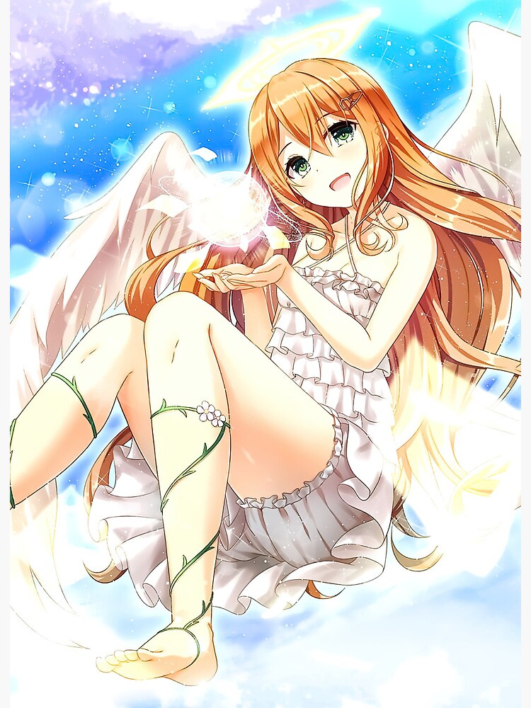 Innocent angel anime girl Blank Meme Template