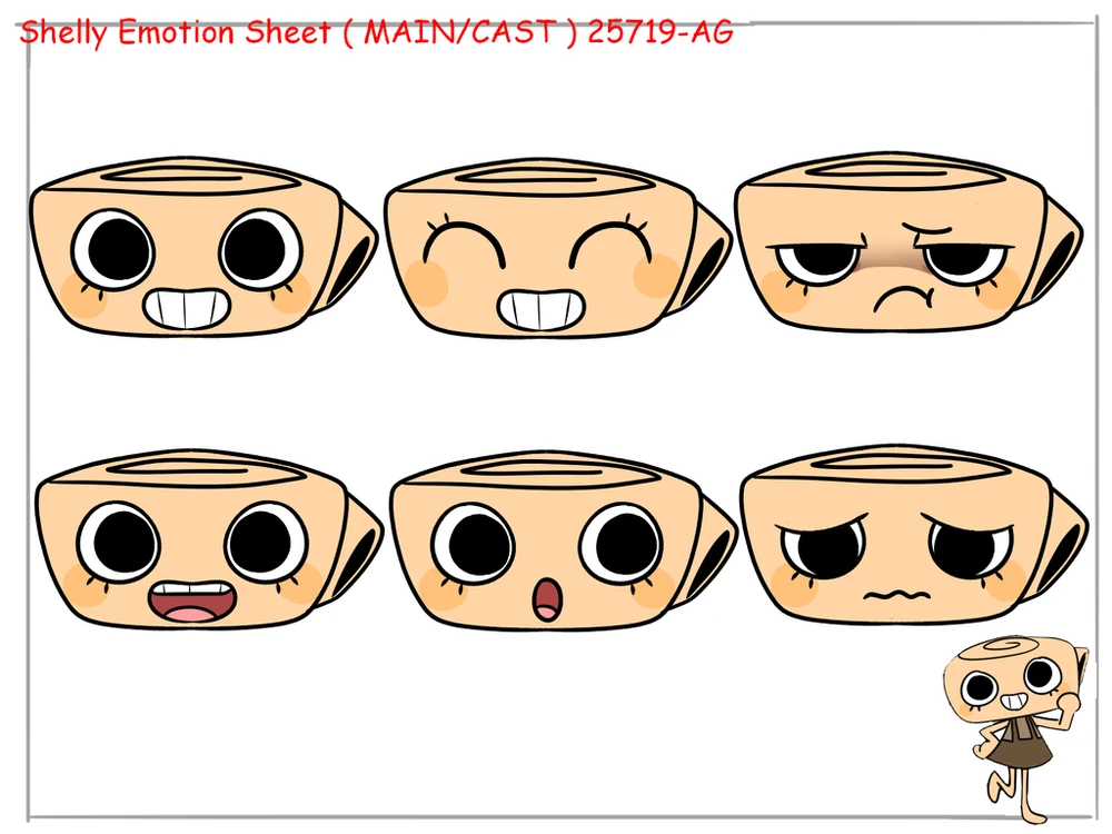 High Quality Shelly's Emotion Sheet Blank Meme Template