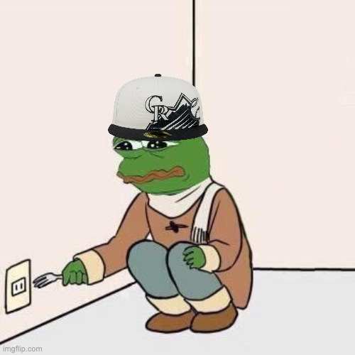 kill me | image tagged in sad pepe suicide,colorado,baseball,memes,colorado rockies,sports | made w/ Imgflip meme maker