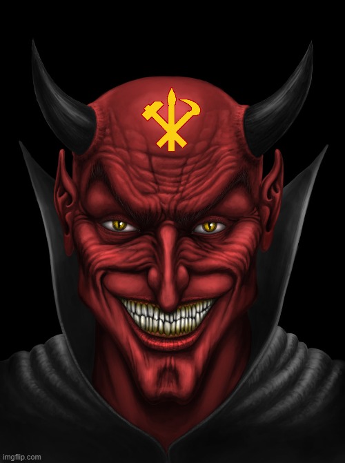 Juche Personification | image tagged in dancing with the devil,communism,devil,north korea | made w/ Imgflip meme maker