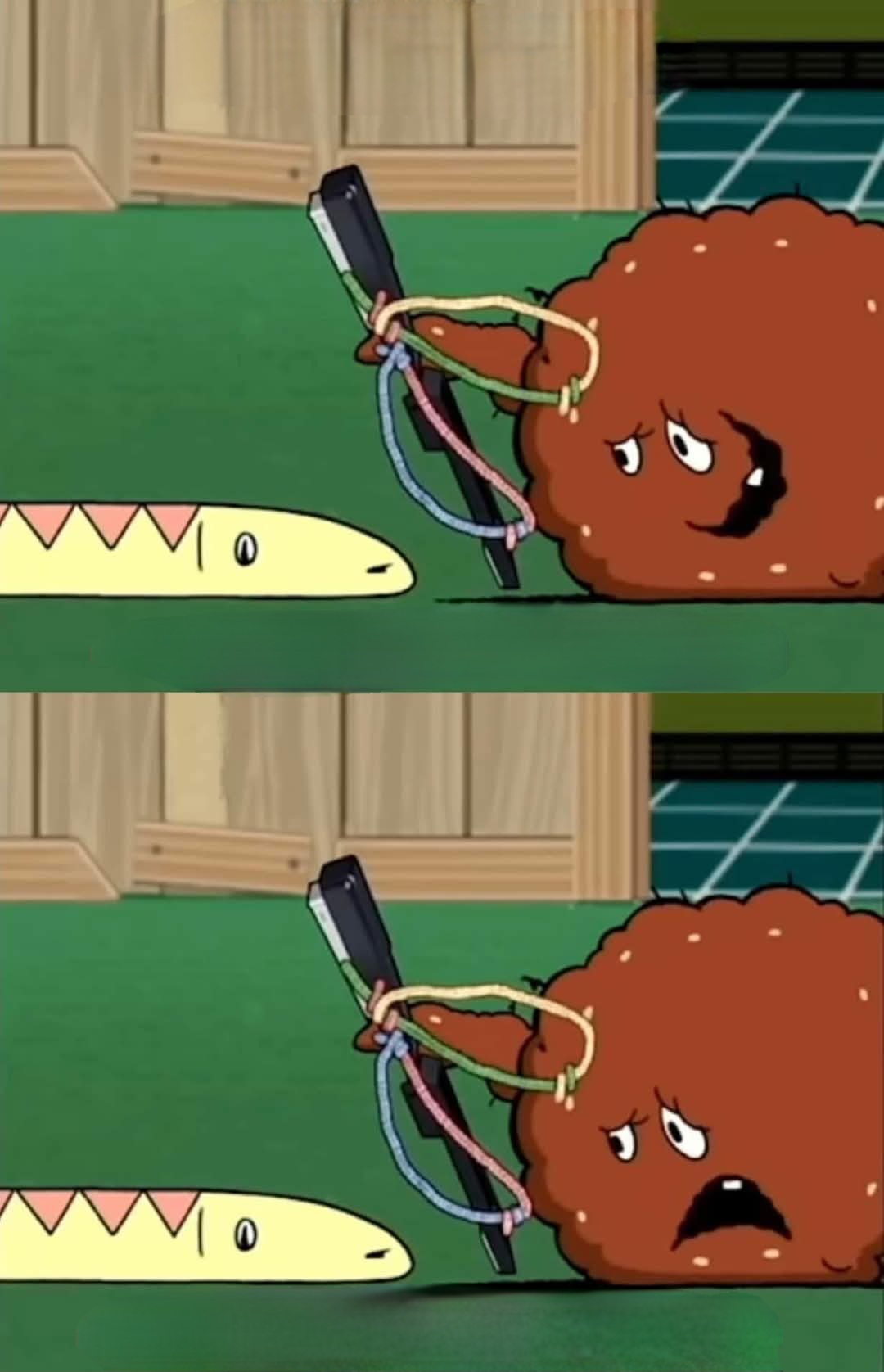 Meatwad hold still Blank Meme Template