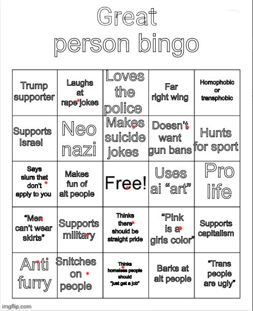 Erm... | image tagged in great person bingo | made w/ Imgflip meme maker