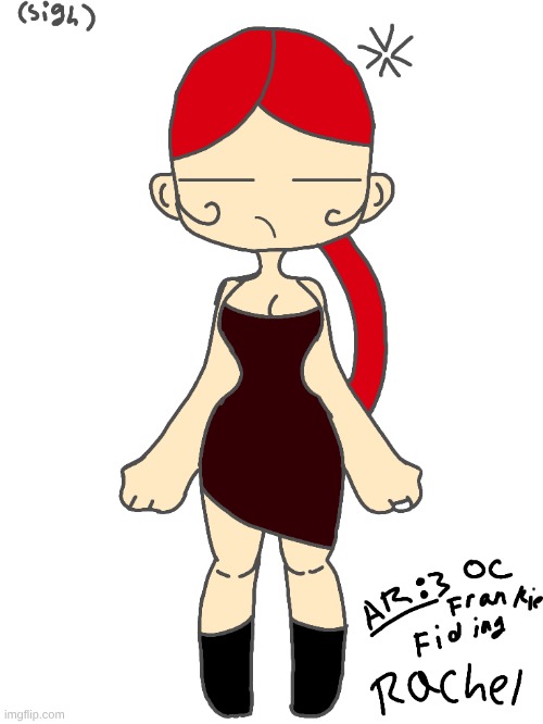 Her name is Rachel and she is my Finding Frankie OC | image tagged in cute,doll,rag doll,oc,cute angry girl | made w/ Imgflip meme maker