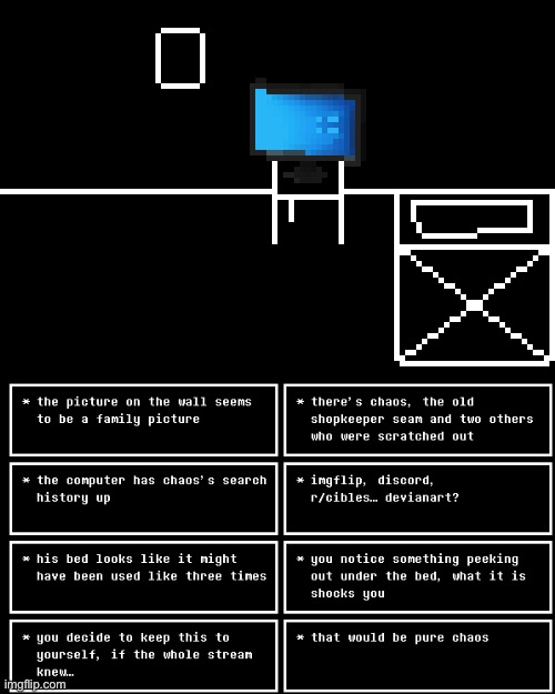 chaos’s room | made w/ Imgflip meme maker