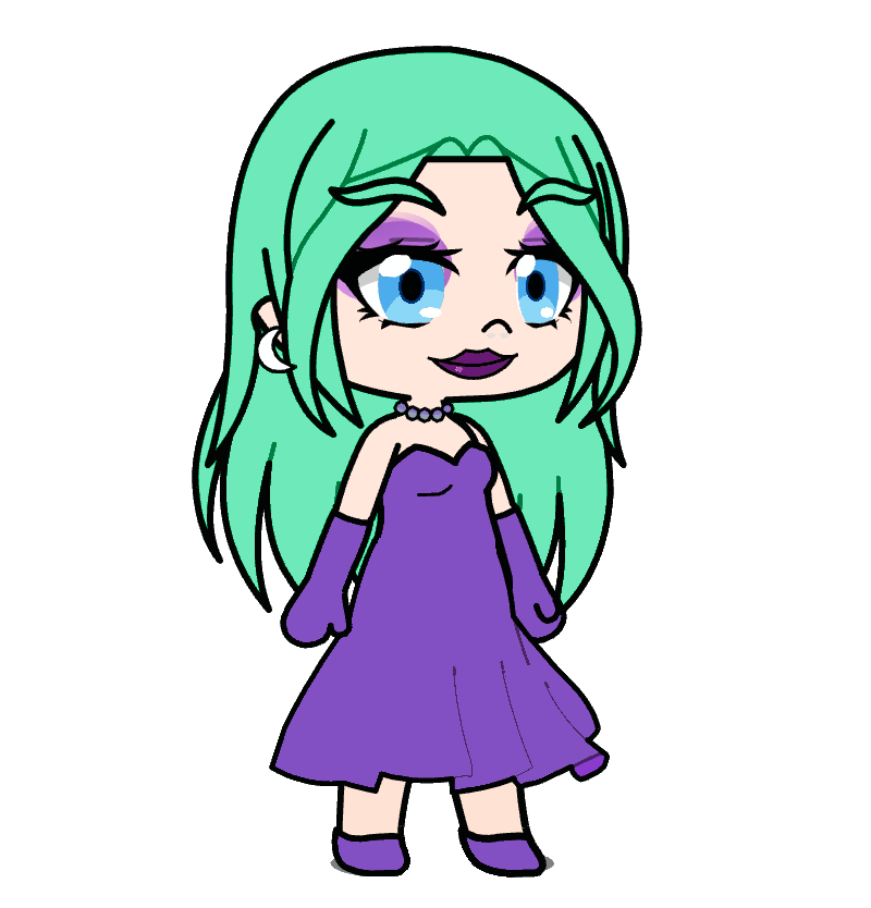 Odalia Blight in her Evening Gown Blank Meme Template