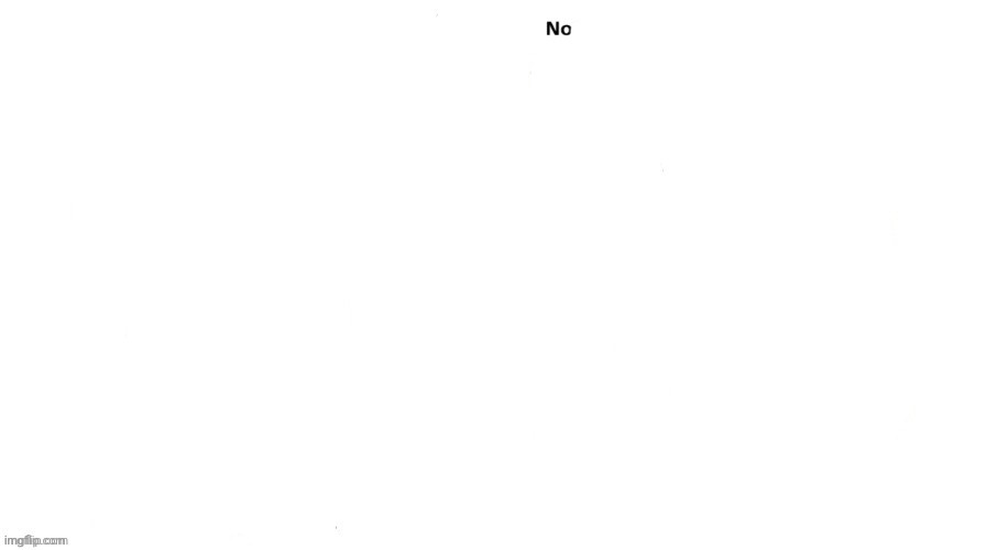 No | image tagged in domination chart | made w/ Imgflip meme maker