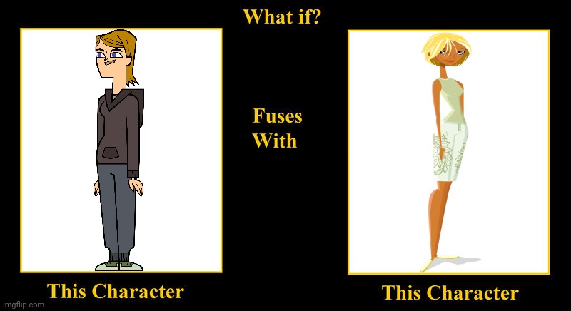 Jo Silvester Fuses With Fin McCloud | image tagged in what if fuses,total drama,stoked,fin mccloud,fin,tomboys | made w/ Imgflip meme maker