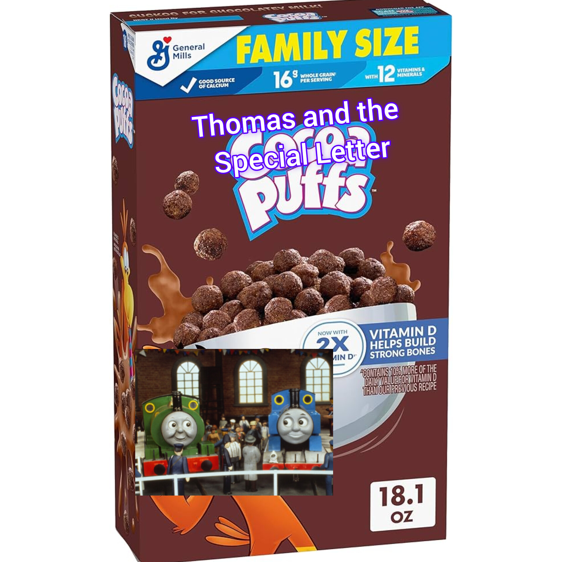 Thomas and the Special Letter Puffs Blank Meme Template