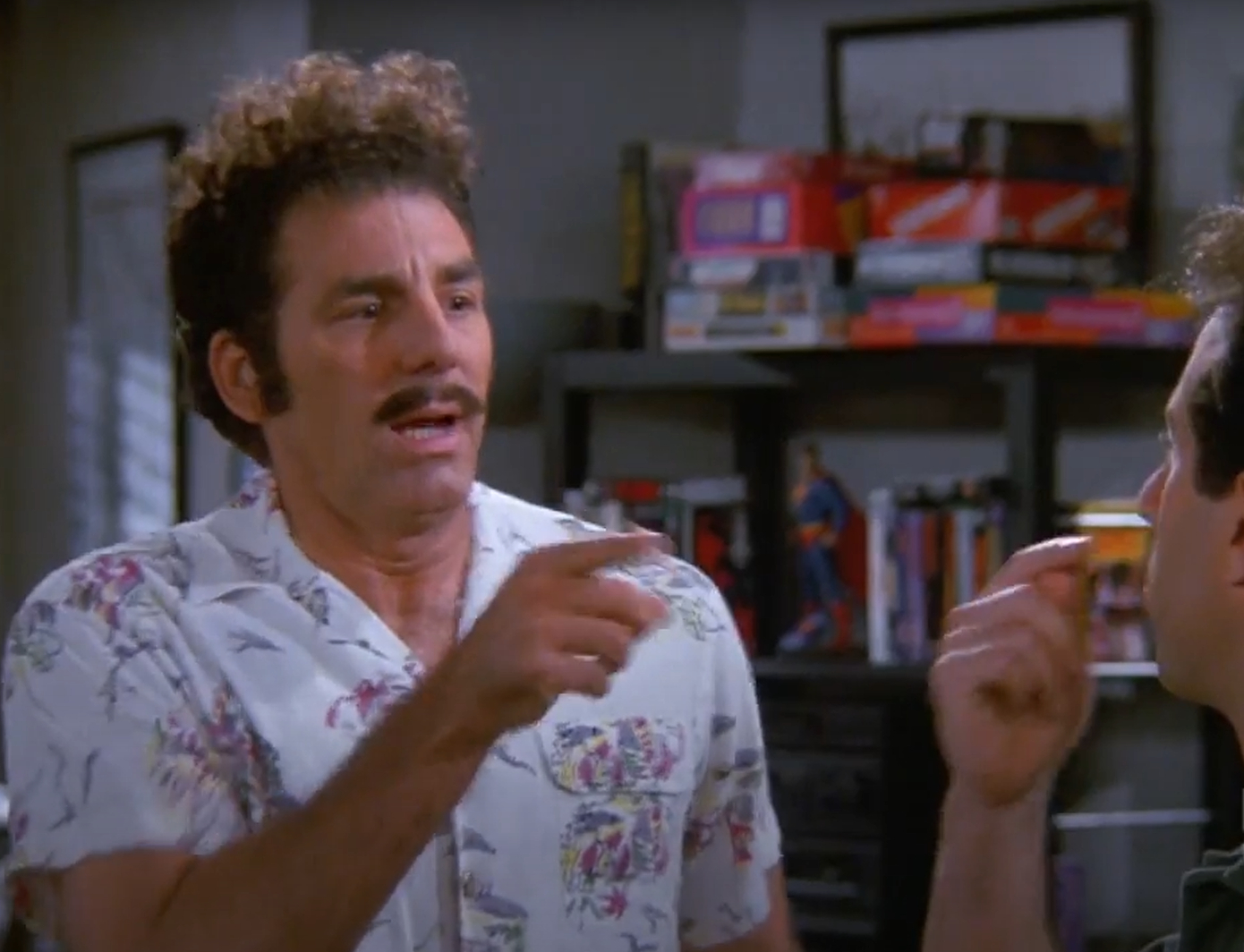 Kramer Mustache Blank Meme Template