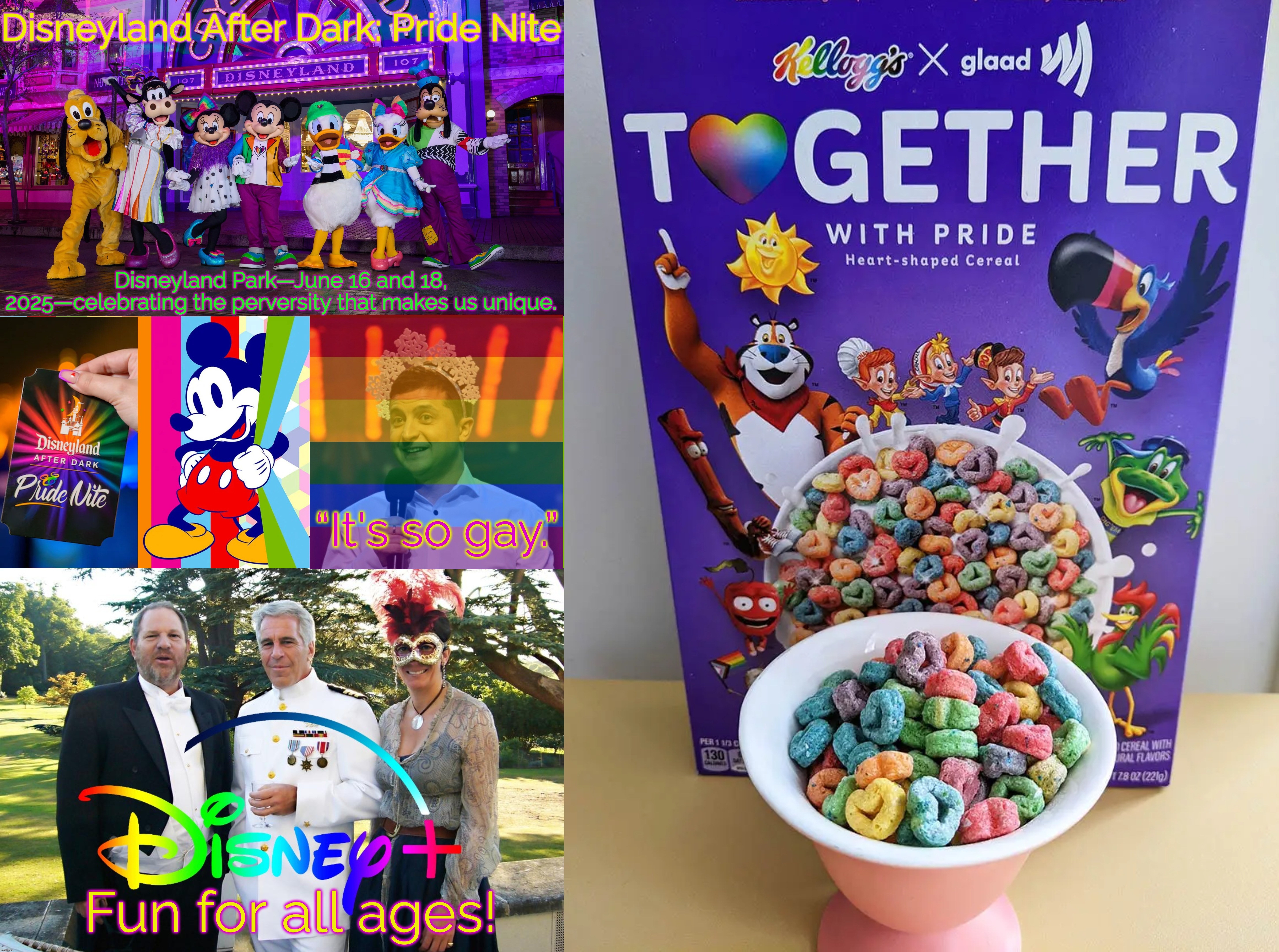 I retort; you deride . . . | image tagged in disney,pedophiles,cereal guy spitting,ukraine,israel,fruits | made w/ Imgflip meme maker