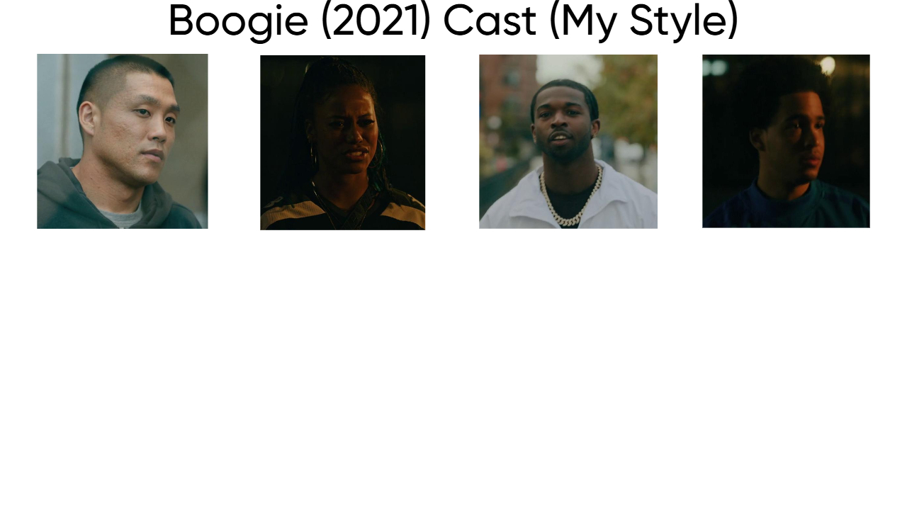 Boogie (2021) Cast (My Style) Blank Meme Template