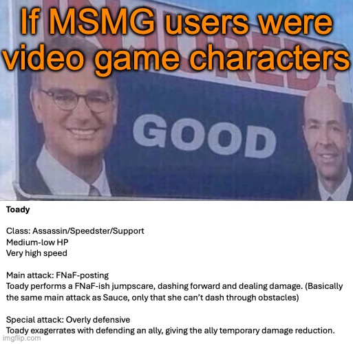 Requests might take longer, considering that there are 27 users in the queue | If MSMG users were video game characters | image tagged in injured good announcement | made w/ Imgflip meme maker