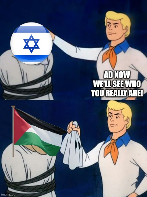 Don't murder me for saying this | AD NOW WE'LL SEE WHO YOU REALLY ARE! | image tagged in scooby doo mask reveal | made w/ Imgflip meme maker