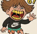 67 kid Blank Meme Template